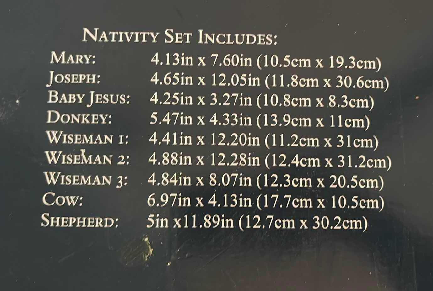 Photo 1 of ROBERT STANLEY THE PROMISE OF CHRISTMAS DELUXE 9-PIECE NATIVITY SET H12.5”
