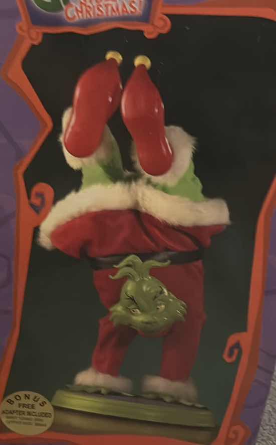 Photo 1 of DR. SEUSS HOW THE GRINCH STOLE CHRISTMAS ANIMATED DANCING JIGGLING GRINCH W/ BOX H16”