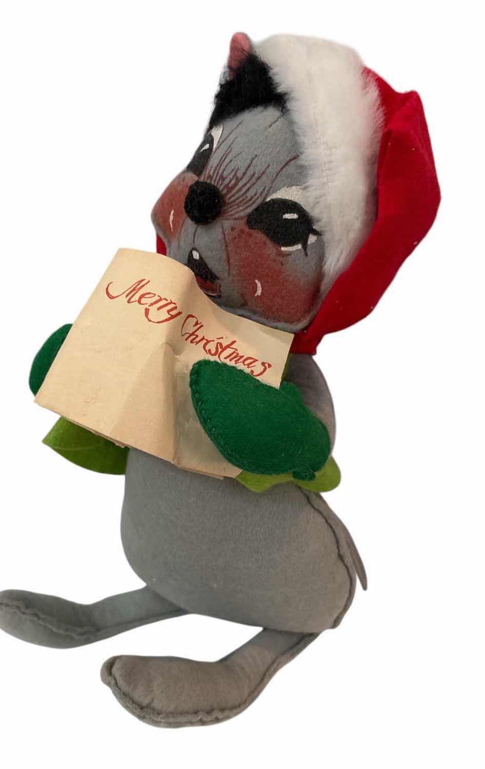 Photo 1 of 3-PCS VINTAGE ANNALEE CHRISTMAS MOUSE FIGURES H12”