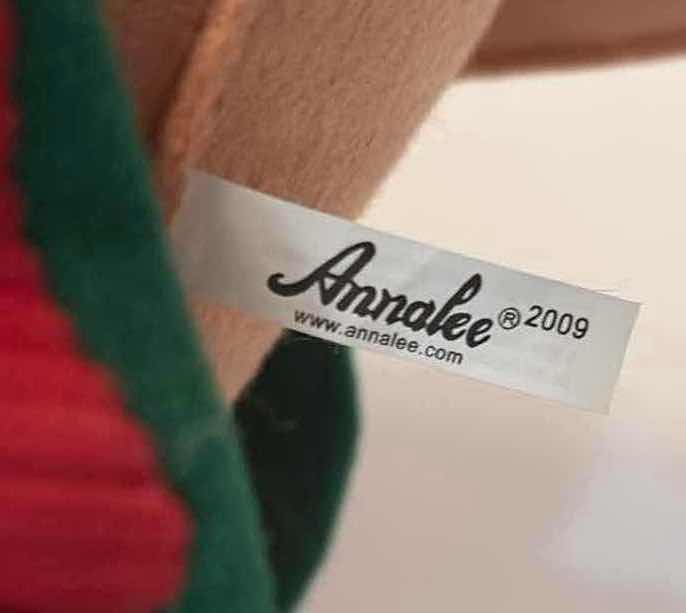 Photo 1 of ANNALEE CHRISTMAS REINDEER WITH SADDLE & JINGLE BELLS HOLIDAY DECOR