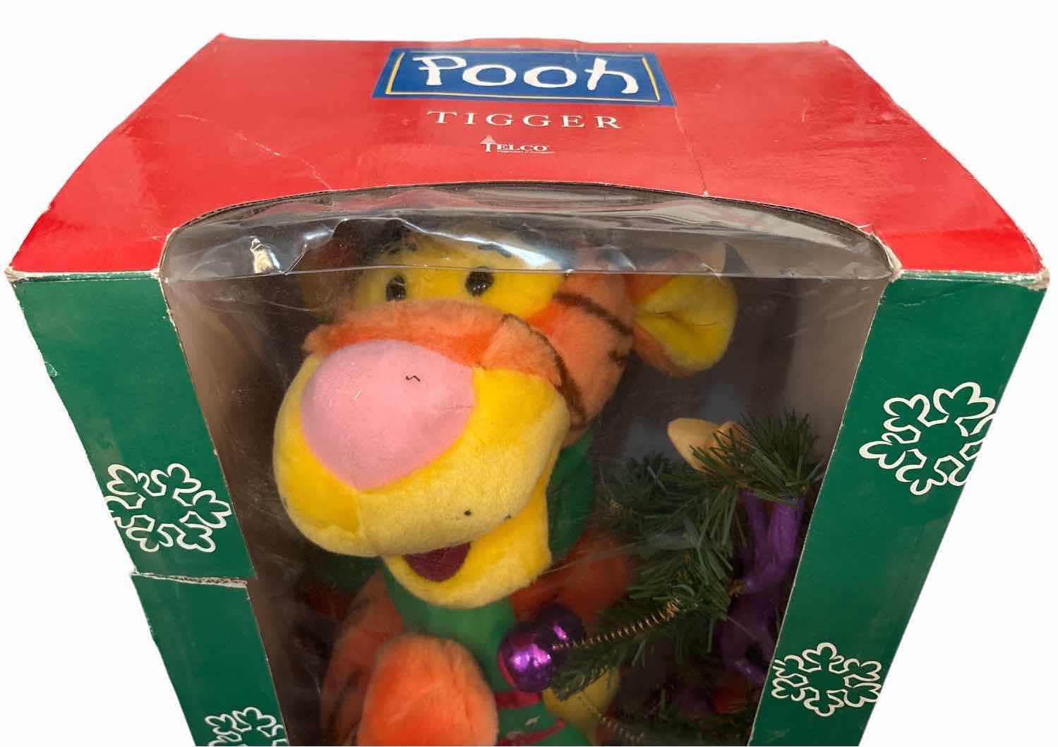 Photo 1 of POOH ANIMATED TIGGER CHRISTMAS DISPLAY FIGURE IN ORIGINAL BOX H23”
