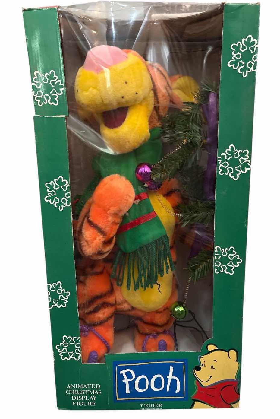 Photo 1 of POOH ANIMATED TIGGER CHRISTMAS DISPLAY FIGURE IN ORIGINAL BOX H23”