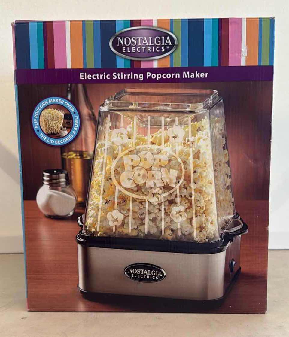 Photo 1 of NIB NOSTALGIA ELECTRICS STIRRING POPCORN MAKER