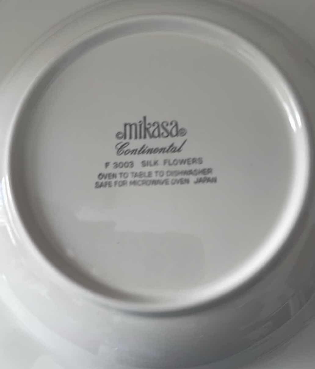 Photo 1 of 19 PCS-MIKASA CONTINENTAL “SILK FLOWERS” DISHES