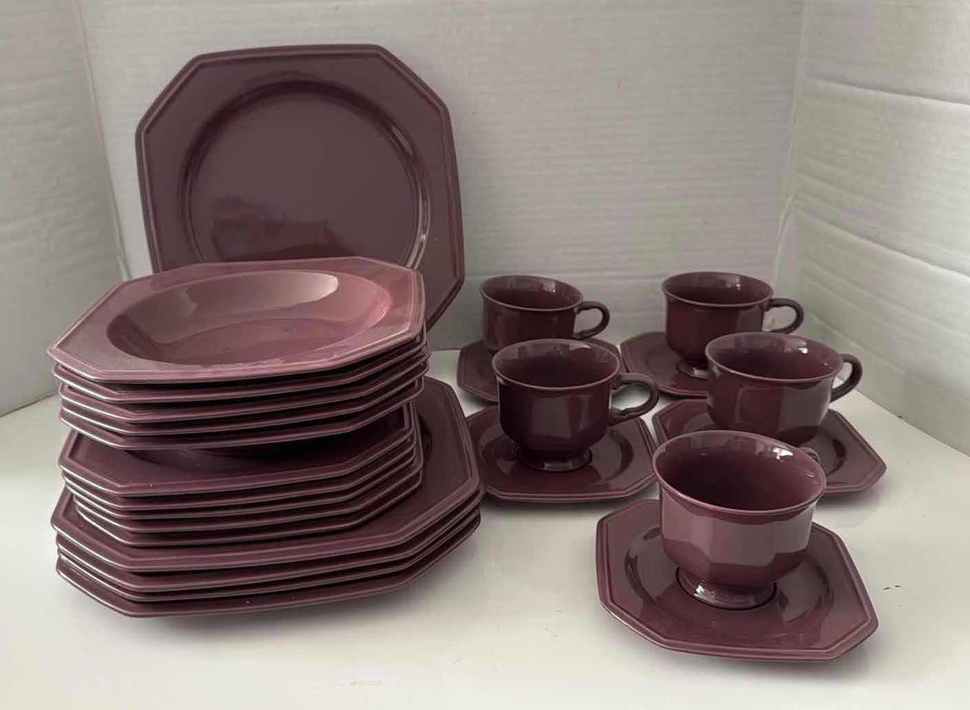 Photo 1 of 25PCS-MIKASA ENGLISH CHINTZ “LILAC HAZE” DISHES