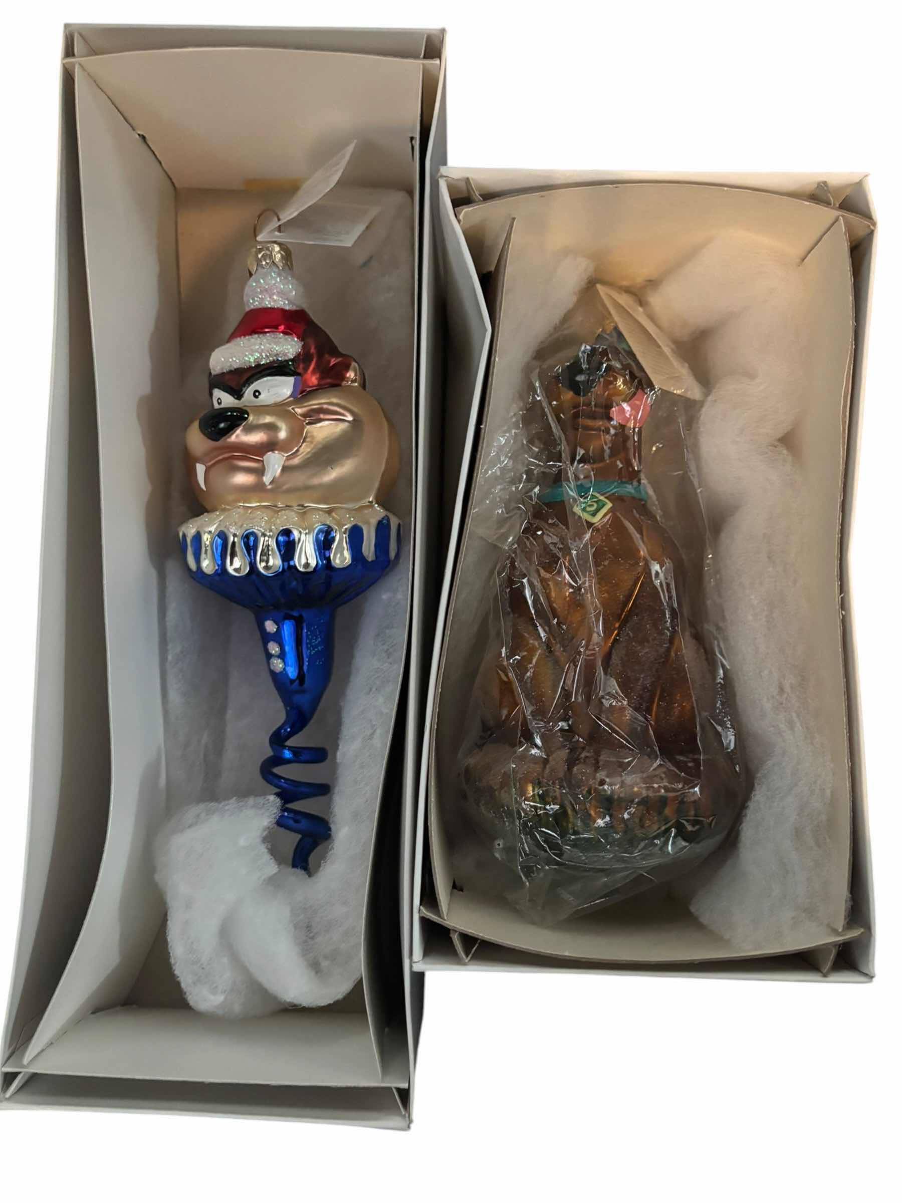 Photo 1 of TWO WARNER BROS STUDIO STORE ORNAMENTS