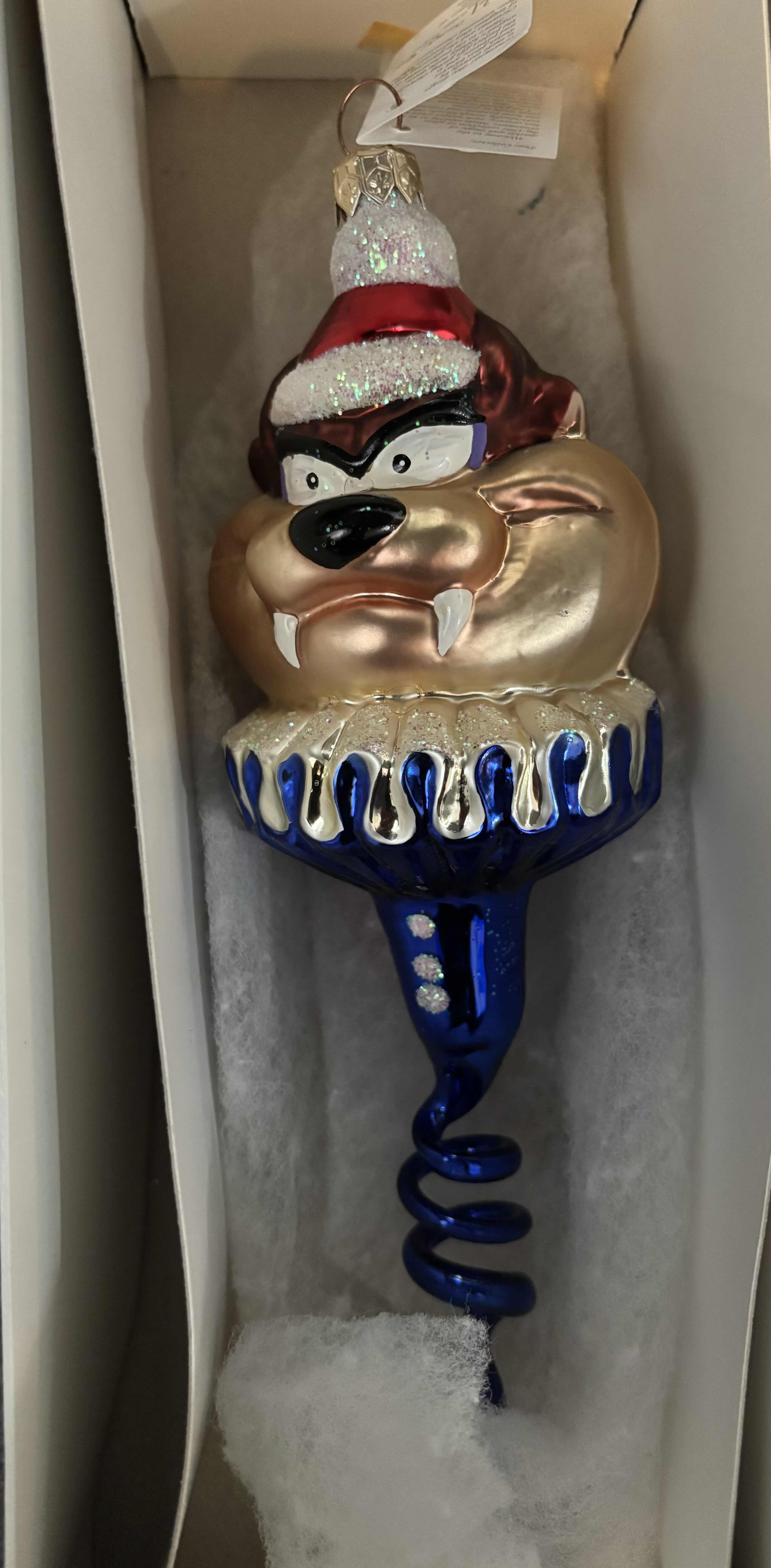 Photo 1 of TWO WARNER BROS STUDIO STORE ORNAMENTS