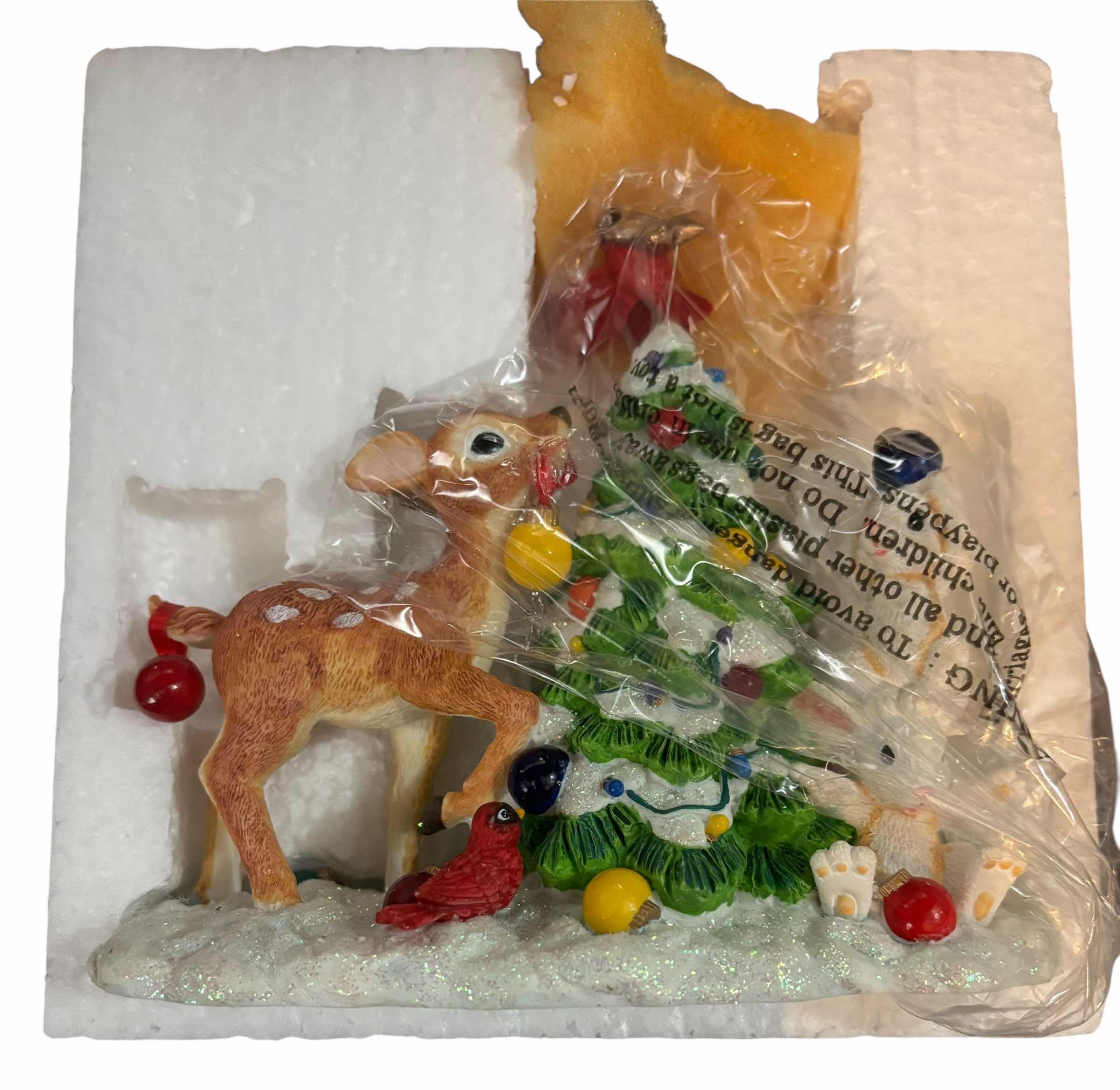 Photo 1 of TWO CHRISTOPHER RADKO COLLECTIBLE CHRISTMAS SCENE FIGURINES