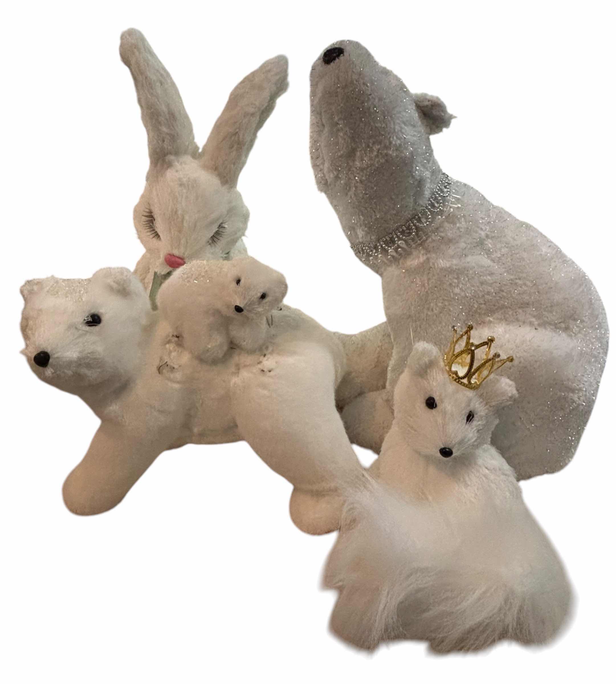 Photo 1 of WHITE FOX, POLAR BEARS & RABBIT HOME DECOR H16”