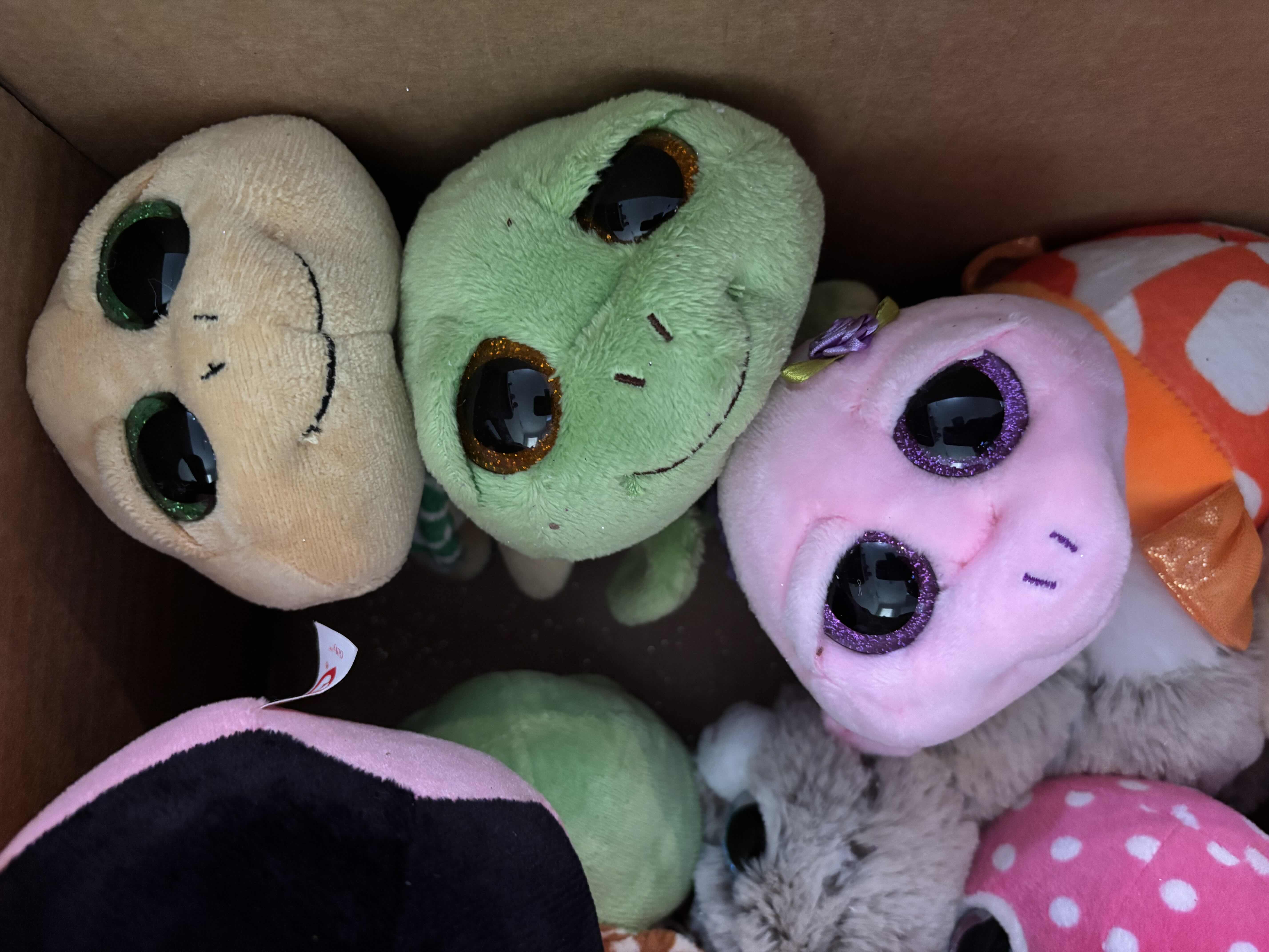 Photo 1 of BOX WITH SMALL STUFFED ANIMALS