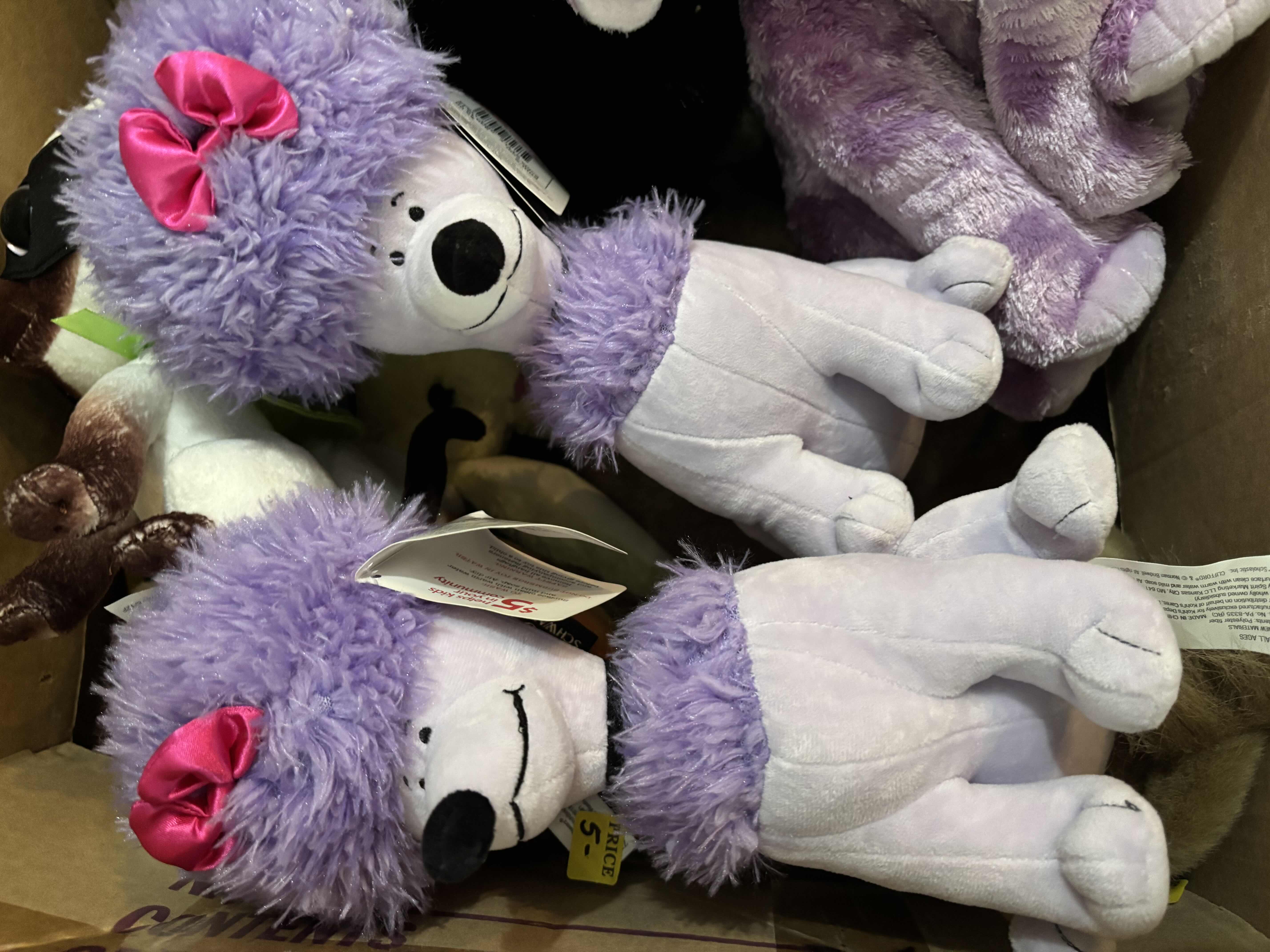 Photo 1 of BOX OF STUFFED ANIMALS