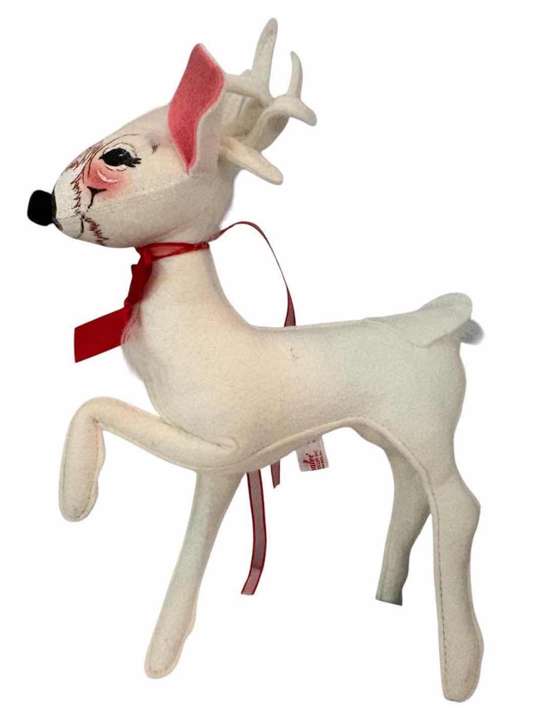 Photo 1 of 3-PCS ANNALEE CHRISTMAS REINDEER AND MOUSE H12”