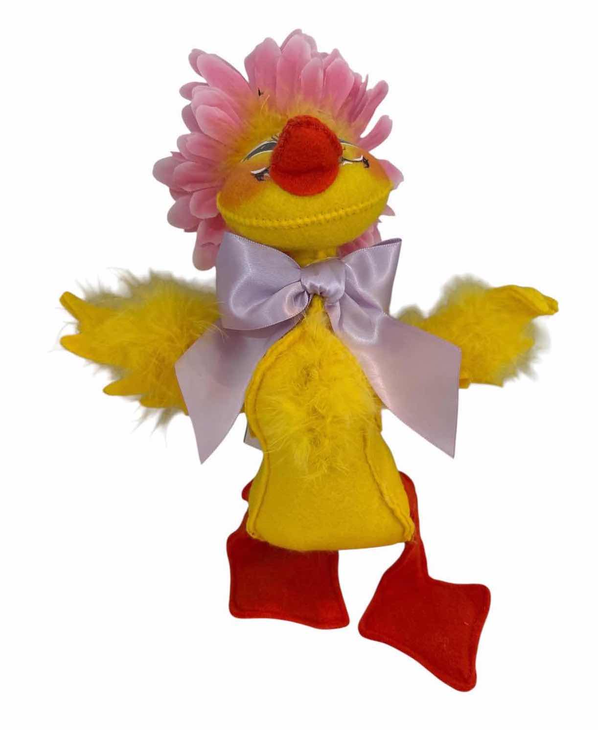 Photo 1 of NWT 2-PCS ANNALEE EASTER BUNNY & SPRING DUCK FIGURES H16”