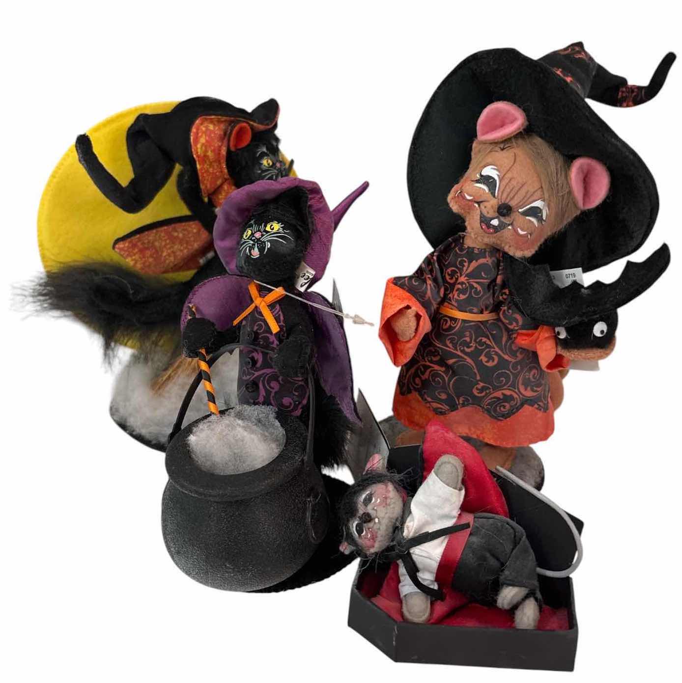 Photo 1 of 7-PCS VINTAGE ANNALEE HALLOWEEN H7”