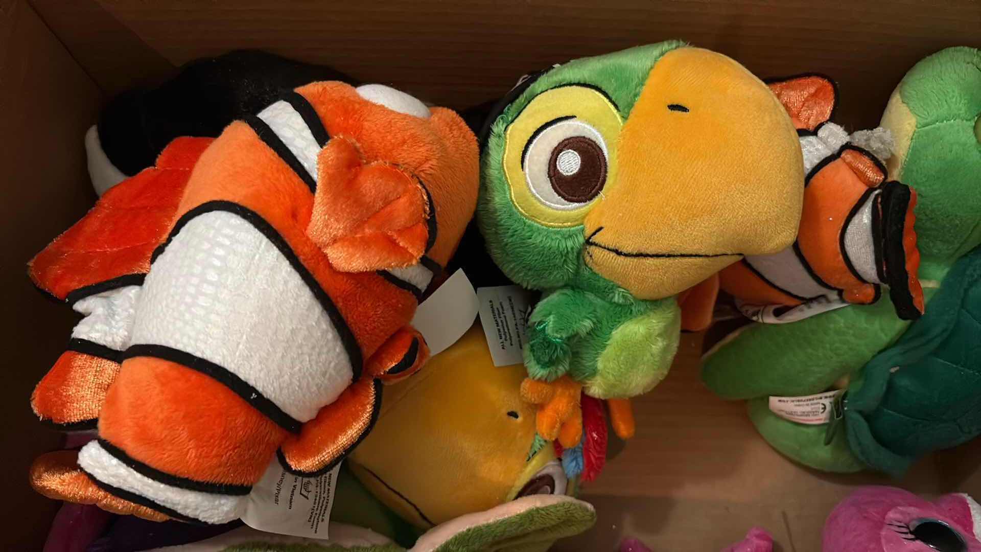 Photo 1 of SMALL BOX OF AQUATIC PLUSH ANIMALS