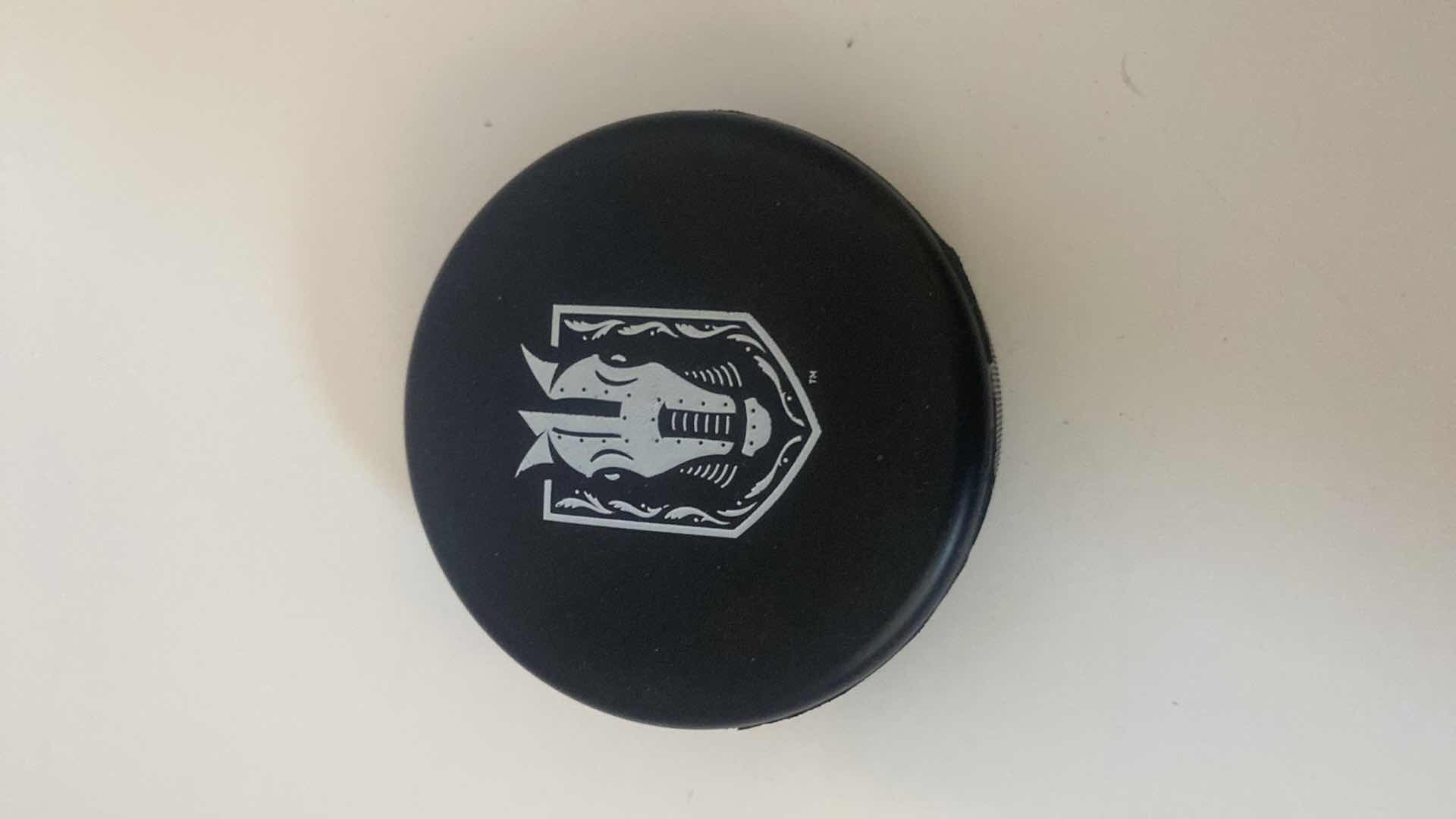 Photo 1 of SILVER KNIGHTS FOAM PUCK AND TWO COINS SOUVENIRS