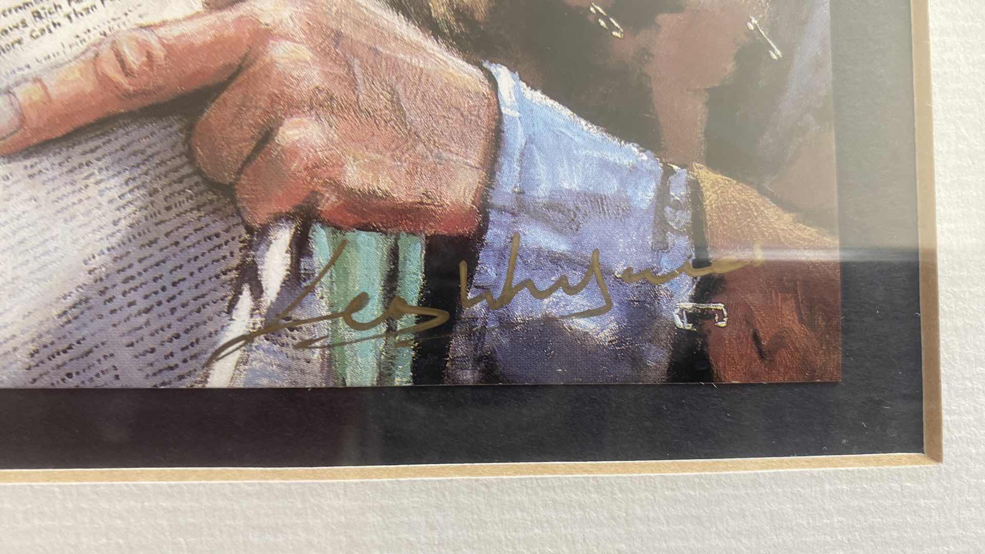 Photo 1 of FRAMED LIMITED ADDITION, SIGNED, LITHOGRAPH PRINT TITLED “THE FINANCIER” BY LEGENDARY COMEDIAN, RED SKELETON.  ARTWORK 13“ X H11“