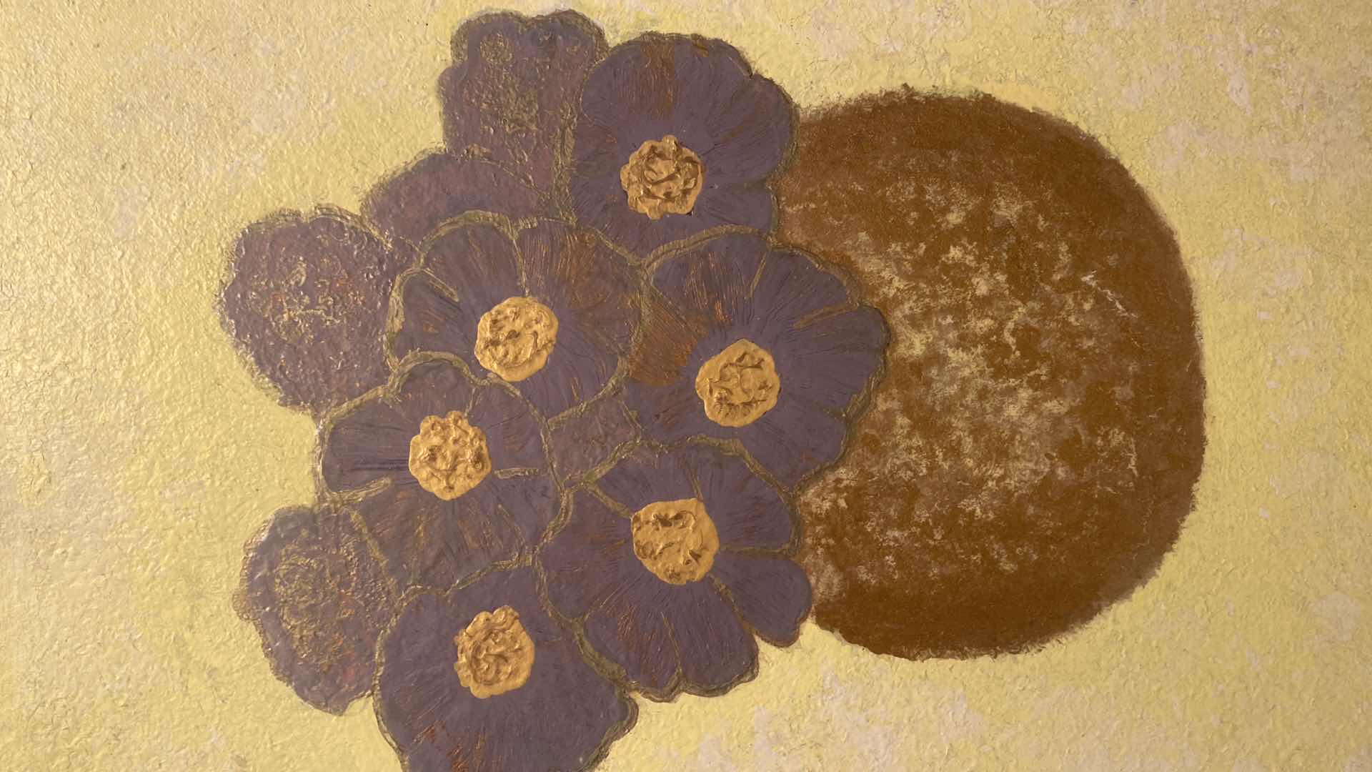 Photo 1 of STRETCHED CANVAS FLOWERS IN VASE ARTWORK 16“ X 20“