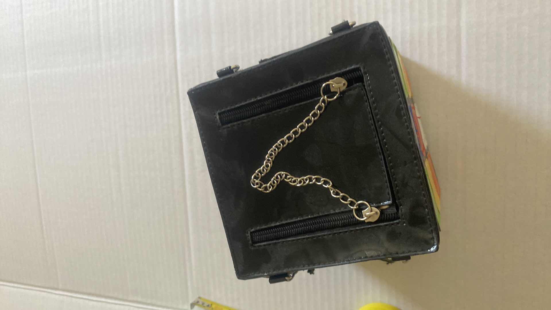 Photo 1 of WOMEN’S VINYL RUBIKS CUBE DOUBLE HANDLE BAG 6“ SQUARE