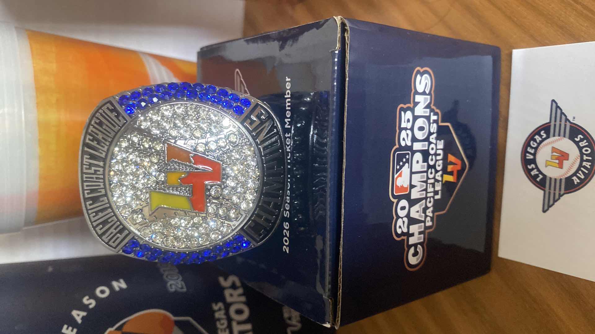 View 2 of LAS VEGAS AVIATORS 2026 SEASON TICKET MEMBER CHAMPIONSHIP LARGE RING WITH ASSORTED CUPS