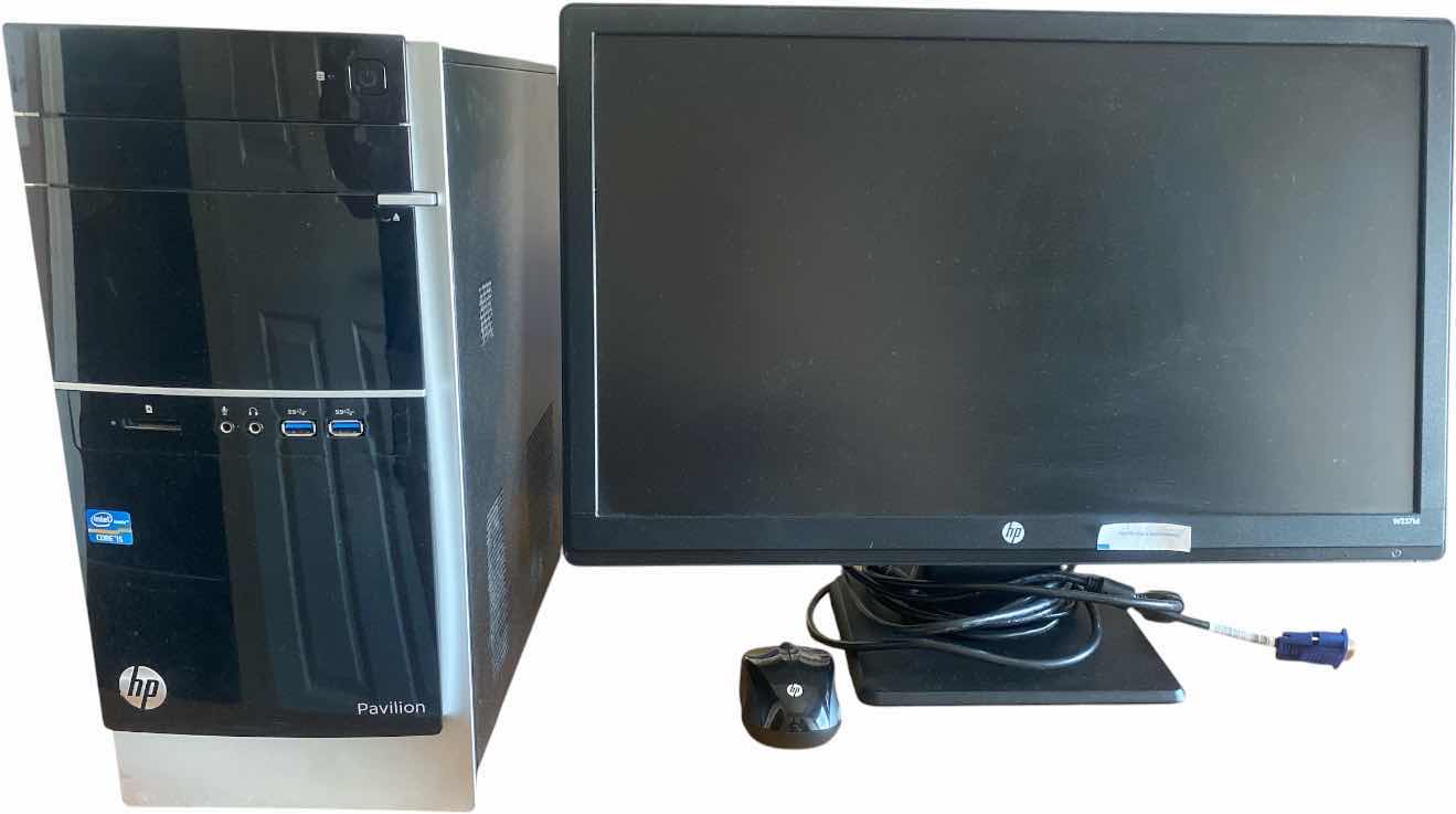 Photo 1 of HP PAVILION COMPUTER WITH 23” MONITOR AND WIRELESS MOUSE