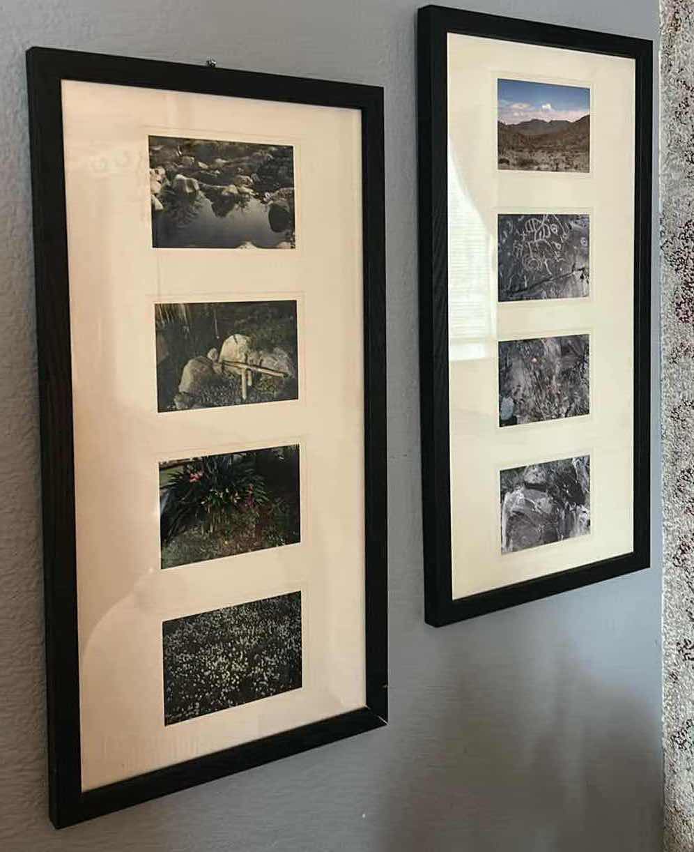 Photo 1 of 2- COLLAGE PICTURE FRAMES, FEATURES A SATIN BLACK FINISH AND A DOUBLE MAT WITH FOUR PHOTO OPENINGS . 11“ x H21“