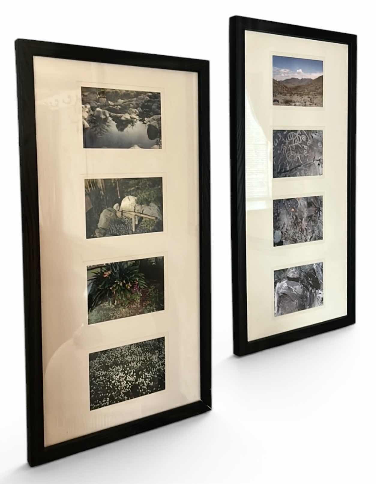 Photo 1 of 2- COLLAGE PICTURE FRAMES, FEATURES A SATIN BLACK FINISH AND A DOUBLE MAT WITH FOUR PHOTO OPENINGS . 11“ x H21“