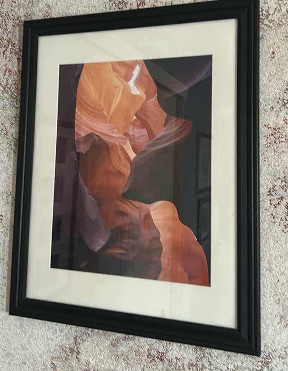 Photo 1 of FRAMED PHOTOGRAPHIC PRINT ARTWORK OF ANTELOPE CANYON 16” x H20”