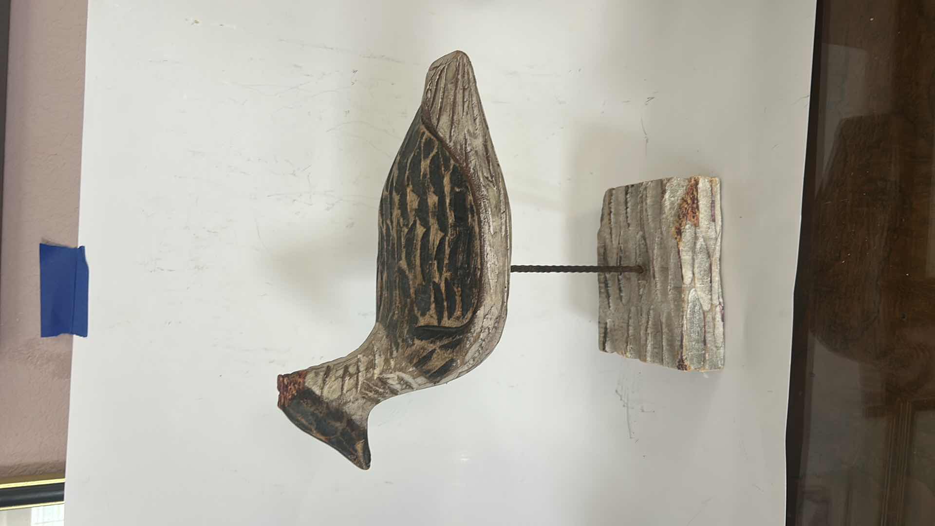 Photo 1 of THREE HAND-PAINTED WOODEN BIRD FIGURES FOR HOME DECOR, (TALLEST, 13”)