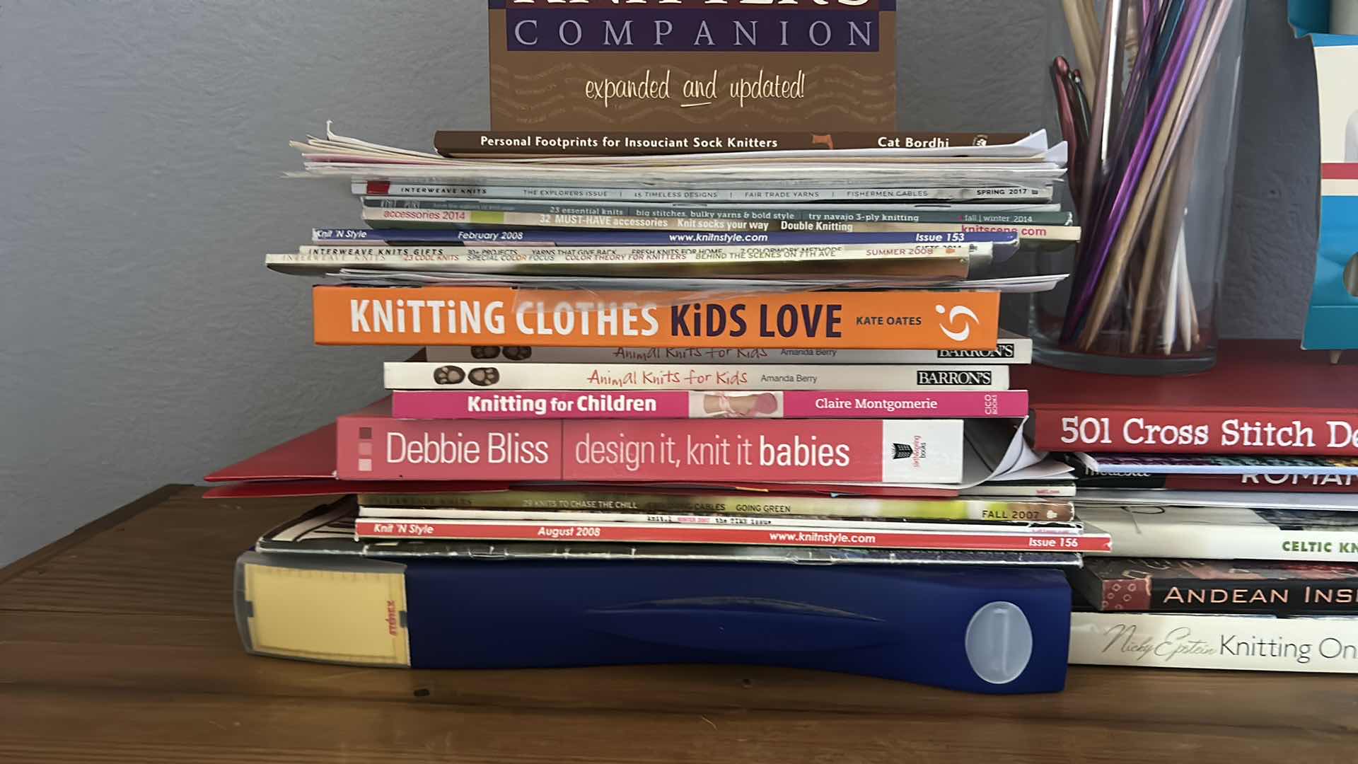 Photo 1 of KNITTING BOOKS AND SUPPLIES