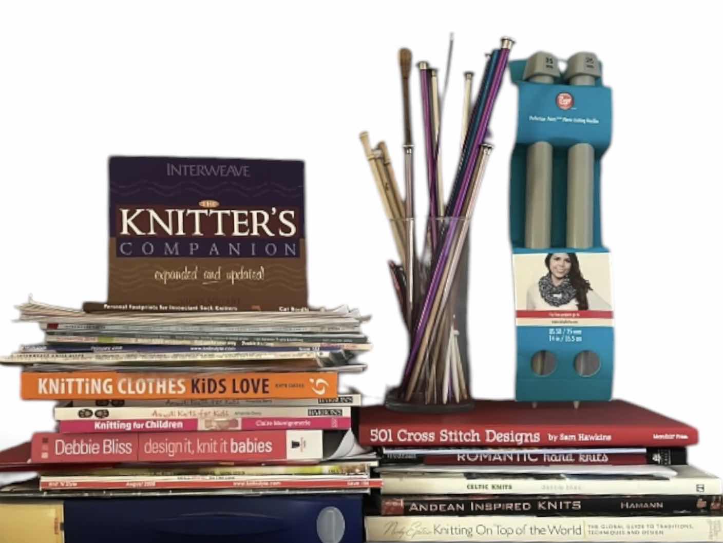 Photo 1 of KNITTING BOOKS AND SUPPLIES