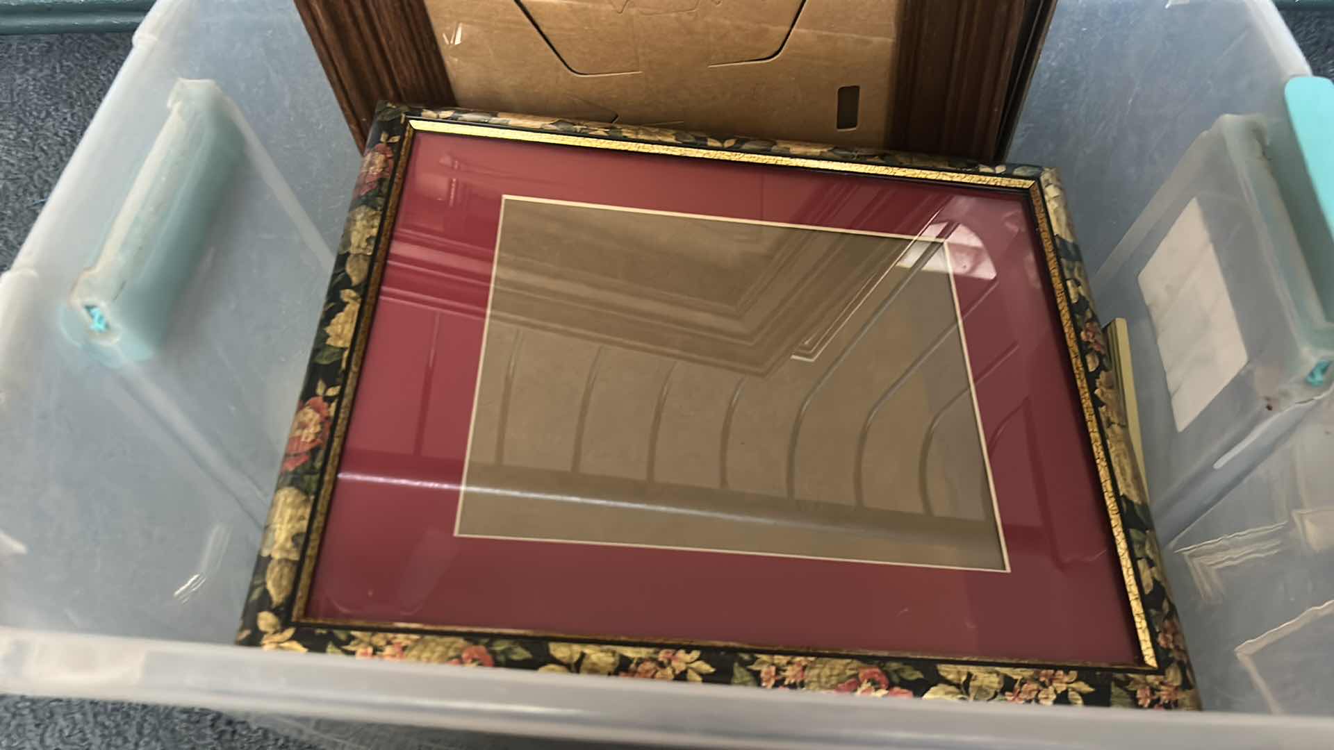 Photo 1 of TOTE FULL OF PICTURE FRAMES