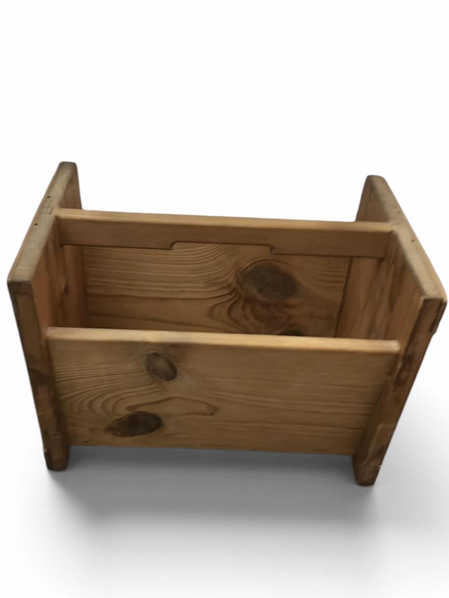 Photo 1 of VINTAGE “THIS END UP” SOLID PINE MAGAZINE, RACK