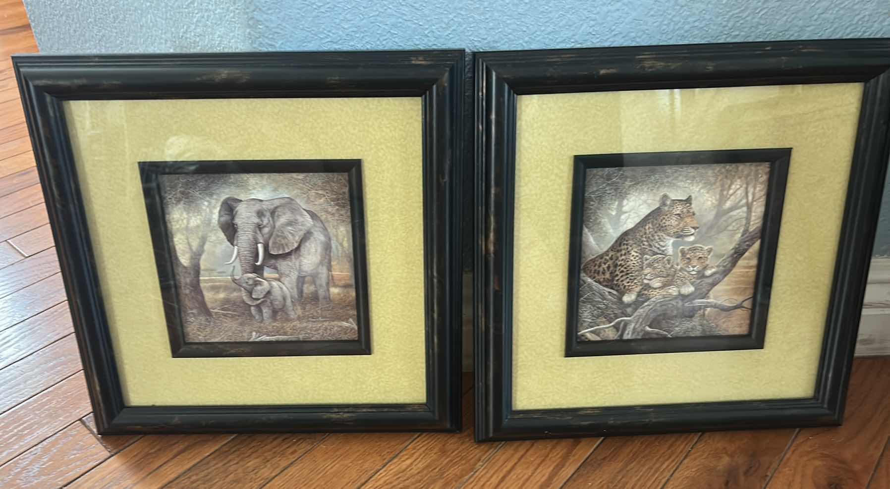 Photo 1 of FRAMED HOME INTERIORS SAFARI PRINT ARTWORK PIECES. 12” x H12”