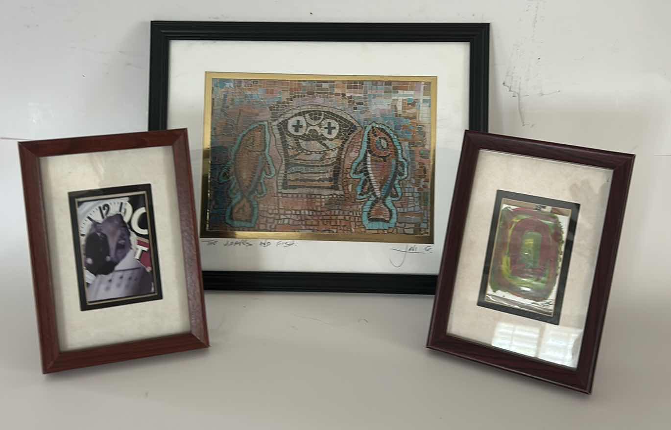 Photo 1 of 3 FRAMED ARTWORK PIECES (LARGEST 12 x H9.5)