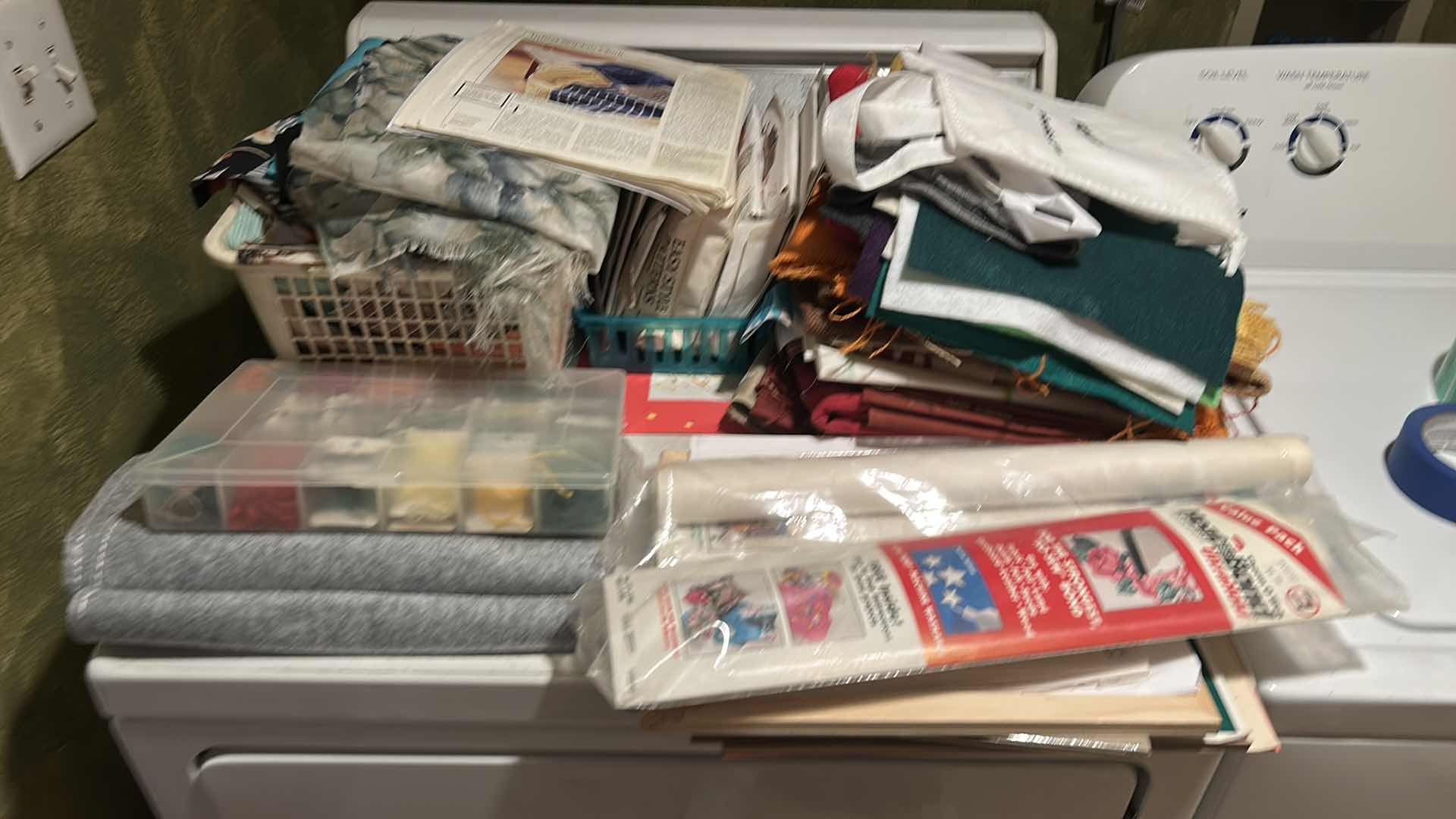 Photo 1 of KNITTING AND CROCHETING SUPPLIES, PATTERNS AND FABRIC