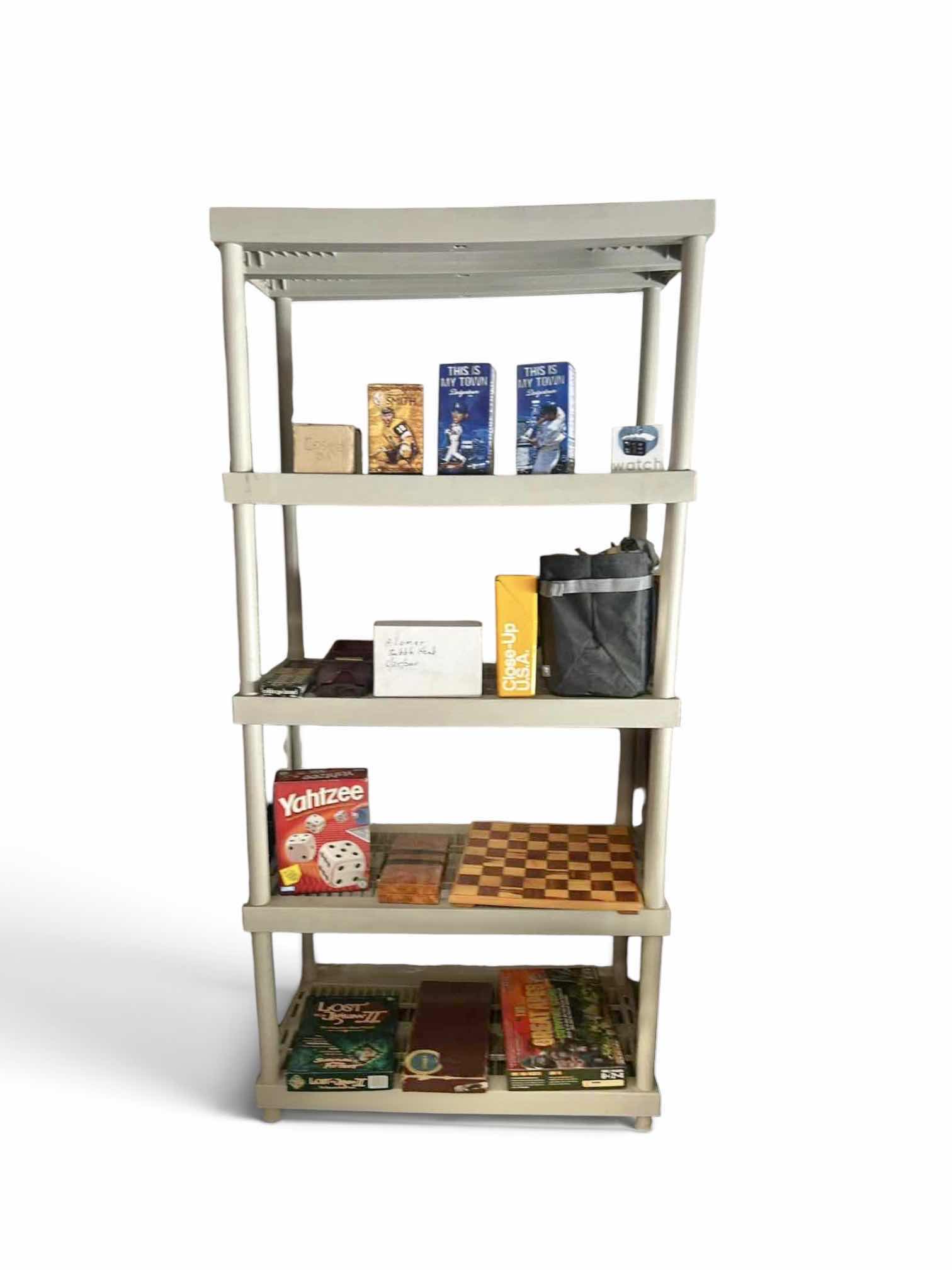 Photo 1 of SHELVING UNIT WITH BOBBLE HEADS AND GAMES