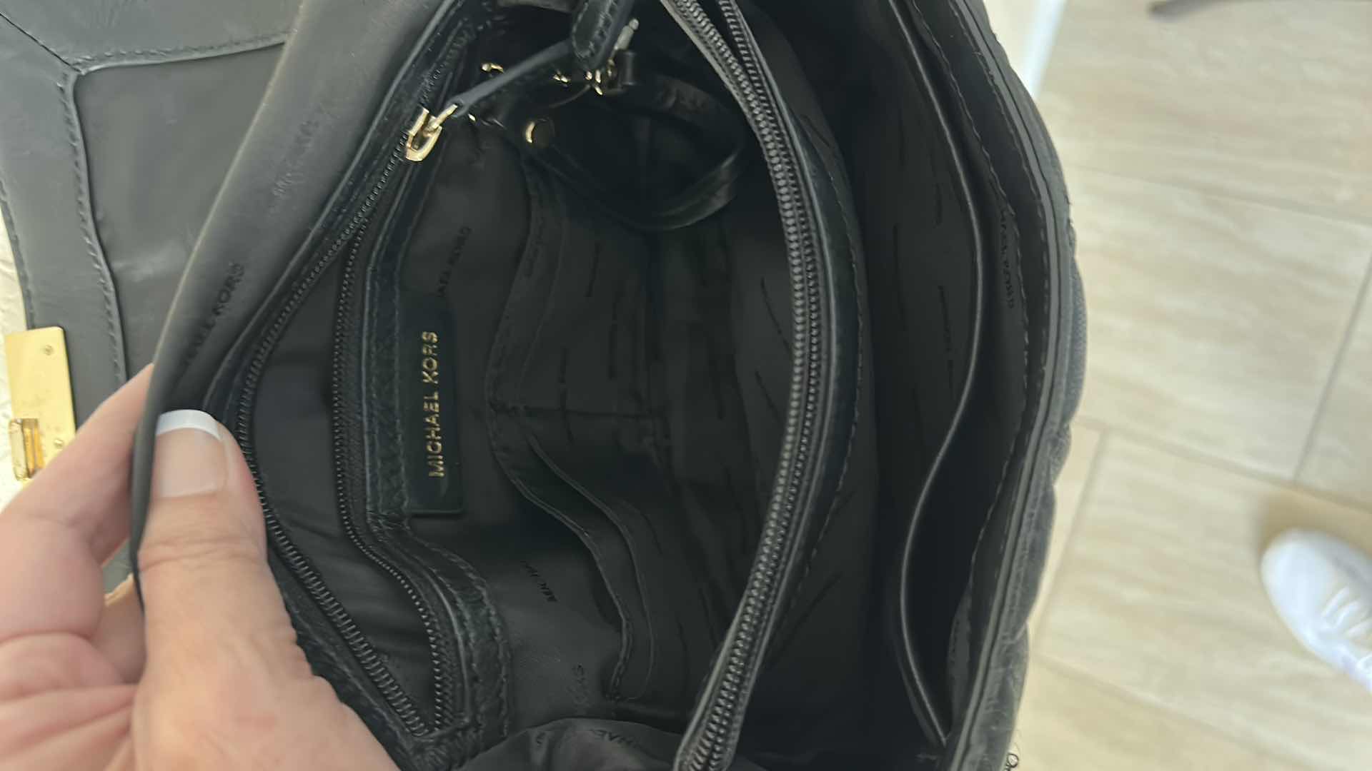 Photo 1 of BLACK QUILTED LEATHER, MICHAEL KORS SLOAN SHOULDER BAG