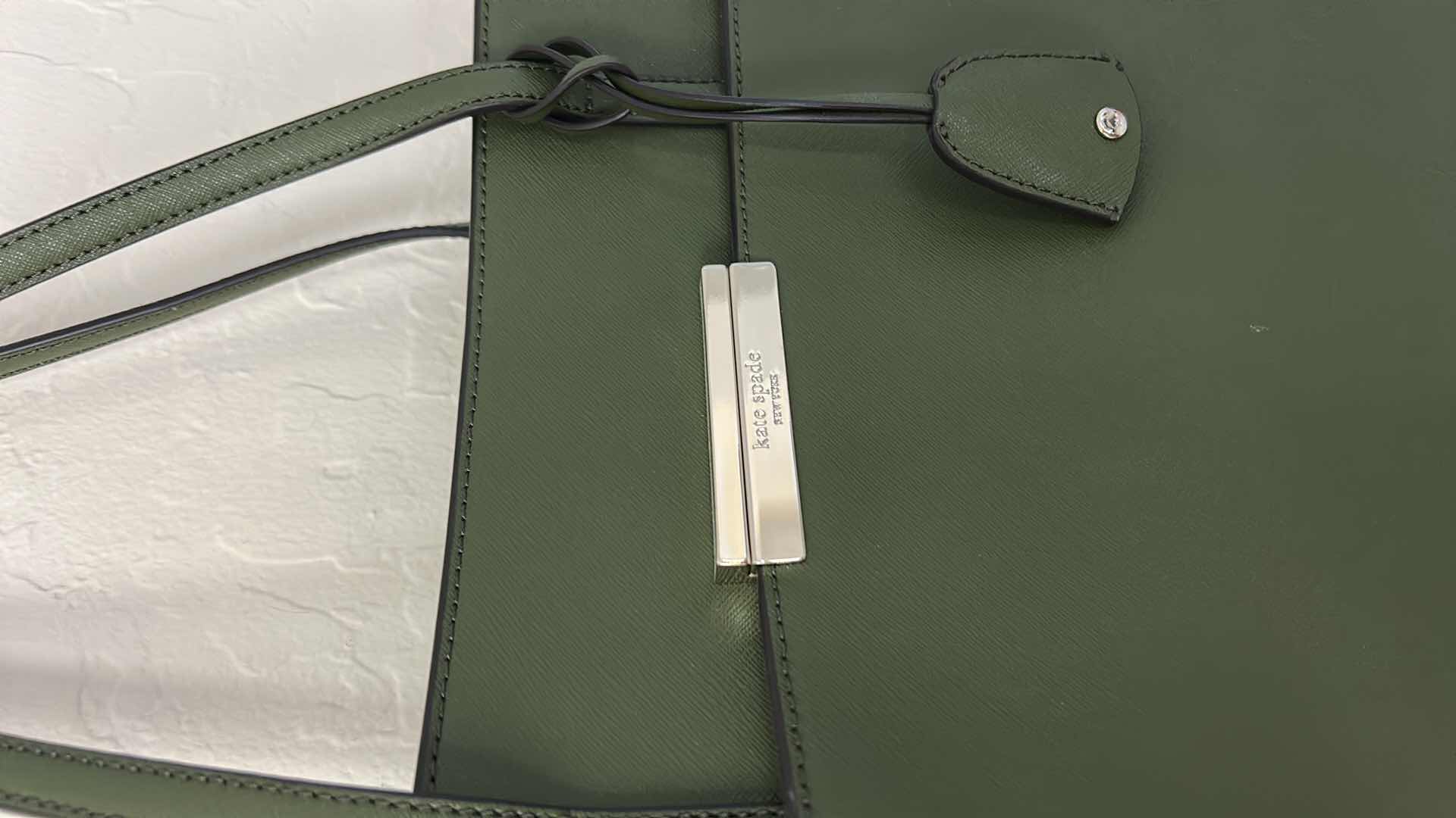 Photo 1 of OLIVE GREEN, KATE SPADE MADEIN  WAY, SAFFIANO LEATHER TOTE