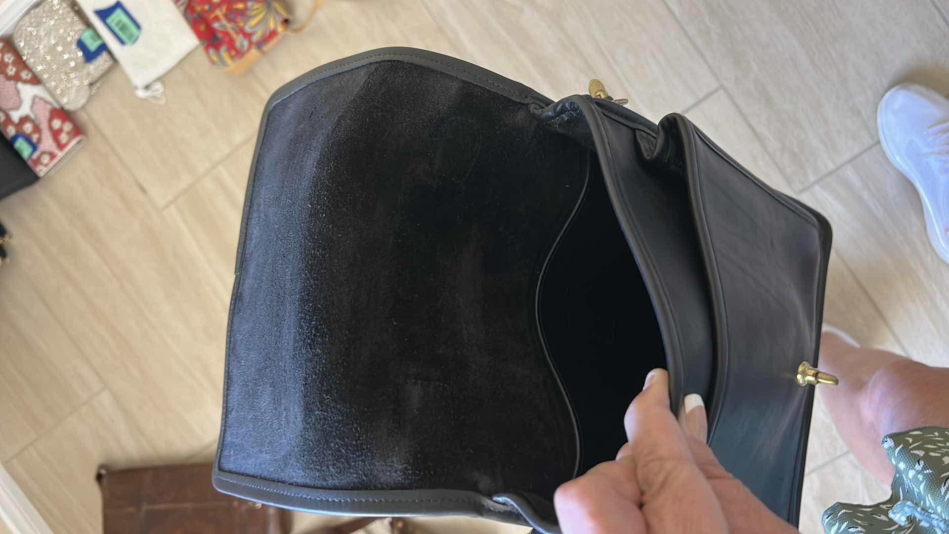 Photo 1 of VINTAGE COACH WILLIS TOP BLACK STATION BAG