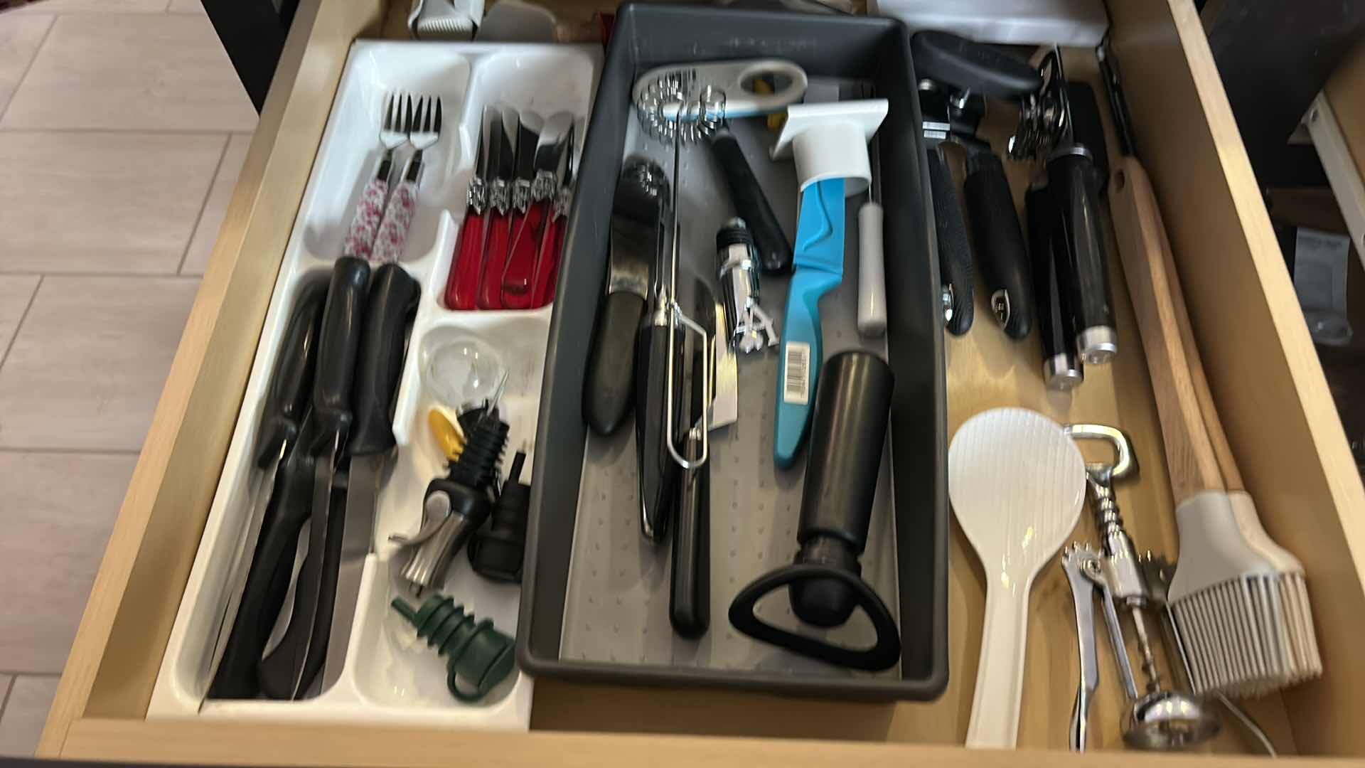 Photo 1 of CONTENTS OF TWO DRAWERS IN KITCHEN