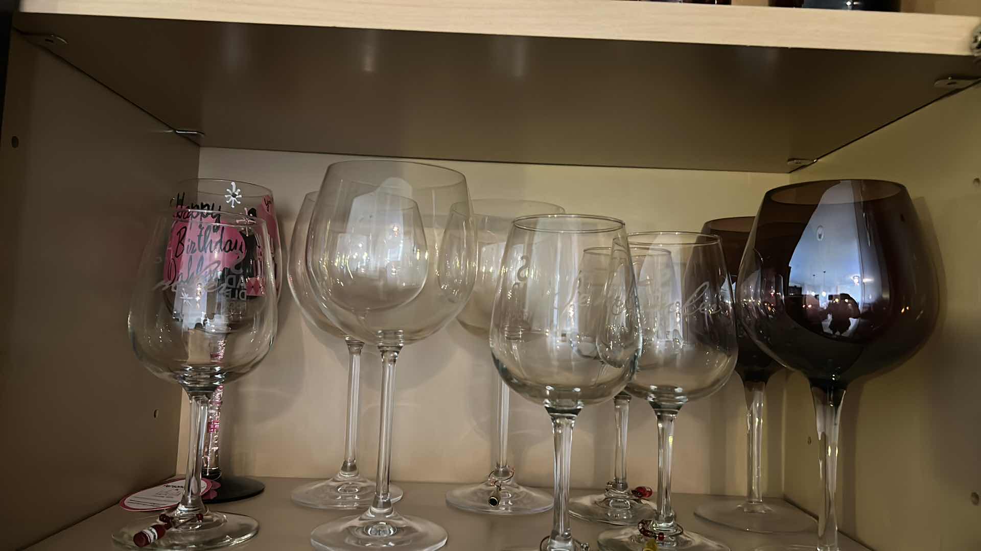 Photo 1 of THREE SHELVES IN KITCHEN – GLASSES AND STEMWARE