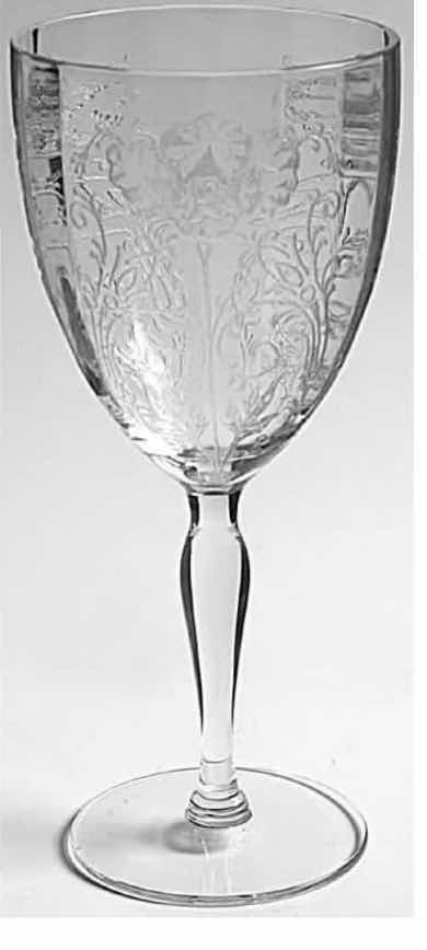 Photo 1 of 2 PIECE - FLANDERS CLEAR BY GLASSBURY – LOTUS WATER GOBLET $40