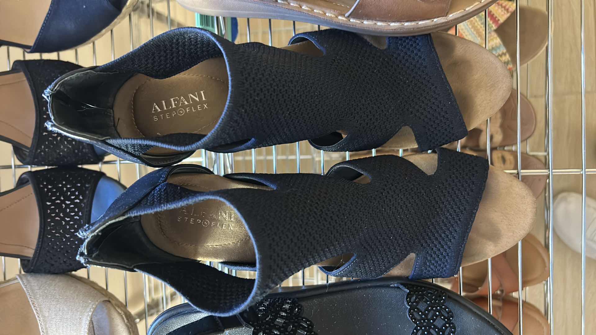 Photo 1 of SIX PAIRS OF SANDAL TYPE SHOES - WOMEN’S SIZE 10