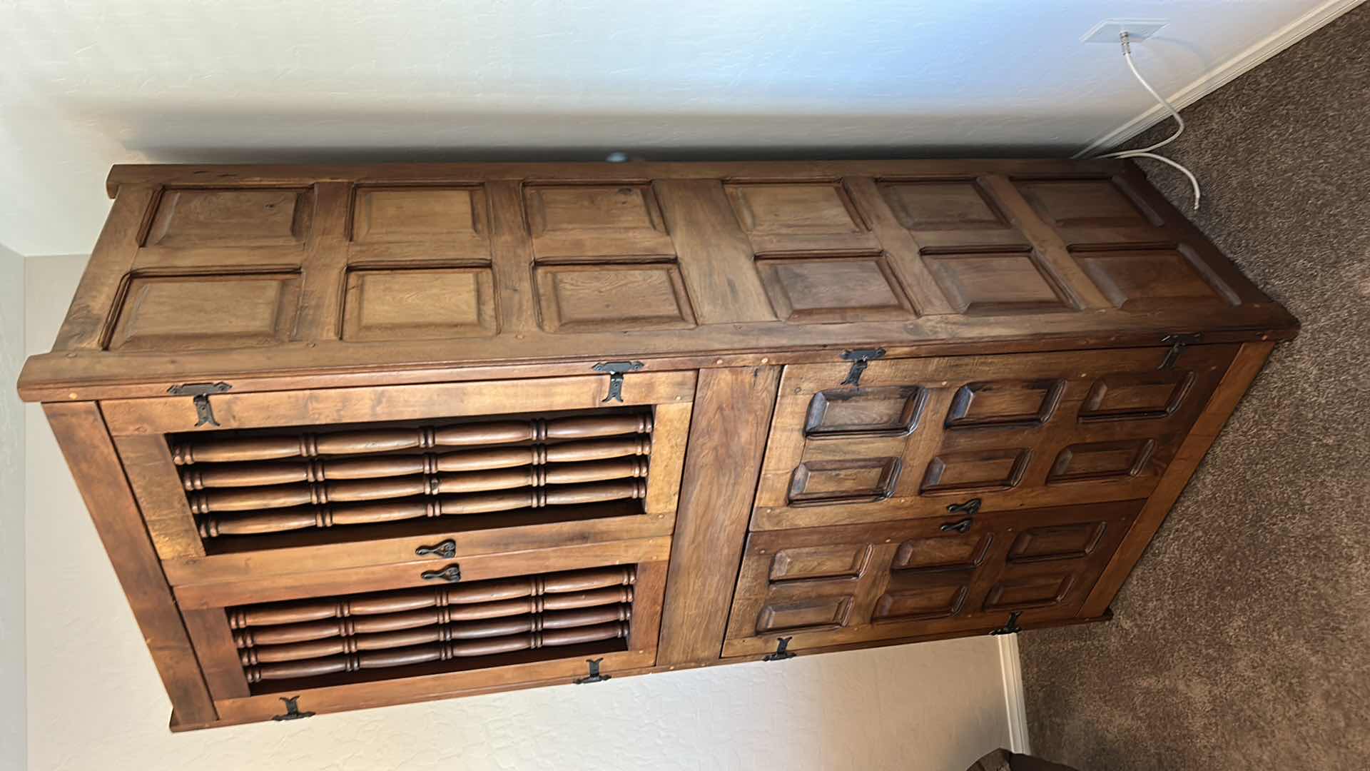 View 3 of SPANISH COLONIAL STYLE TRASTERO CABINET 
35“ x 23“ x H79 1/2“