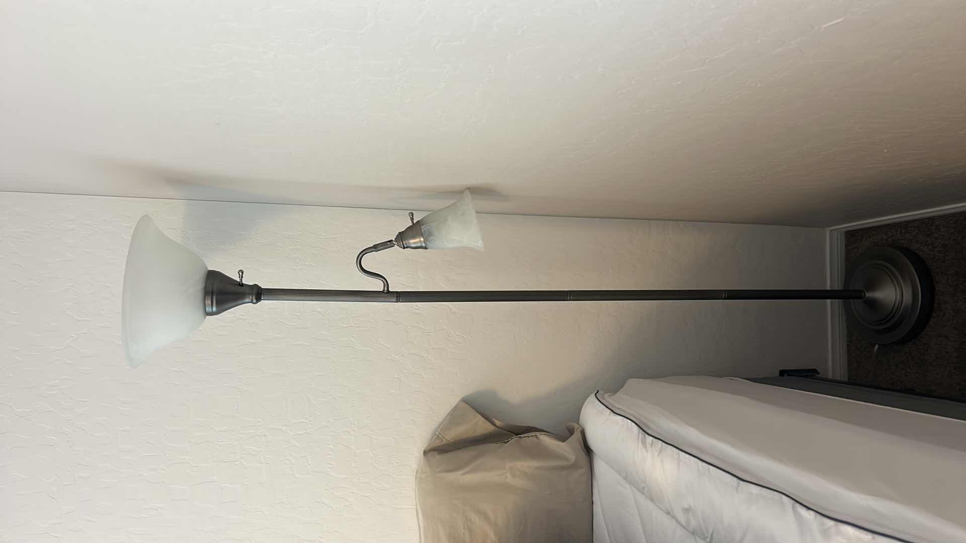 Photo 1 of METAL FLOOR LAMP WITH GLASS SHADES H 6’