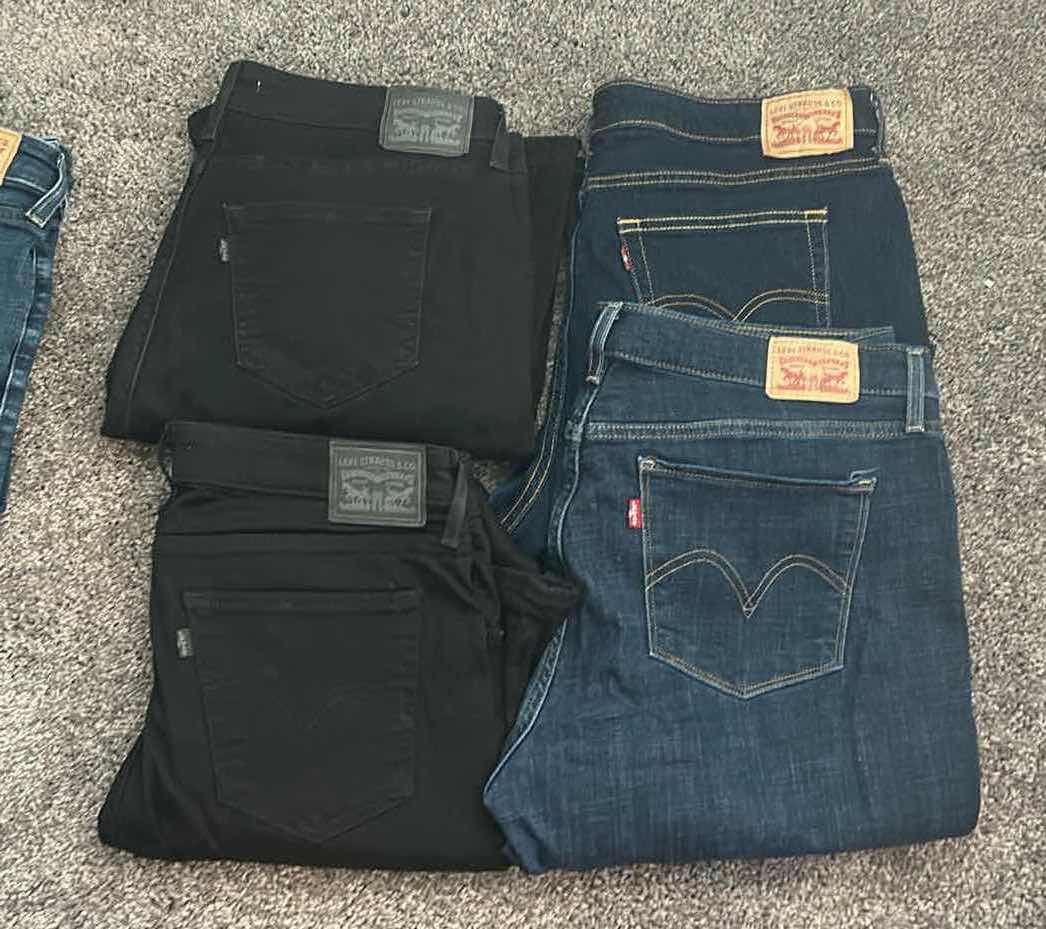 Photo 1 of FOUR PAIRS OF WOMEN’S LEVI JEANS PLUS SIZES