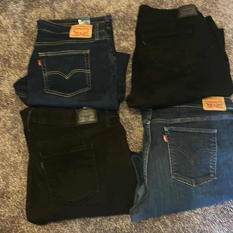 Photo 1 of FOUR PAIRS OF WOMEN’S LEVI JEANS PLUS SIZES