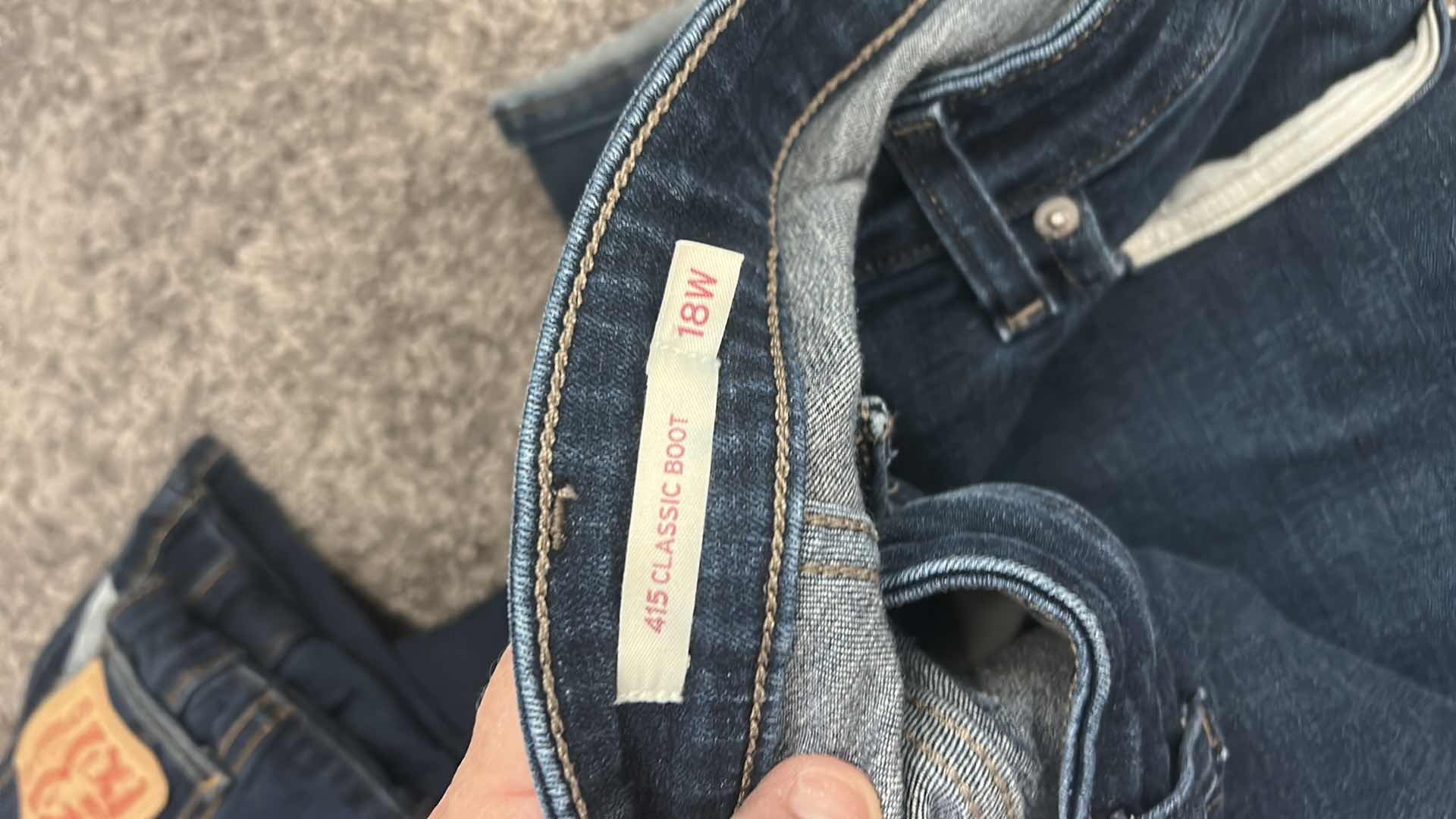 Photo 1 of FOUR PAIRS OF WOMEN’S LEVI JEANS PLUS SIZES