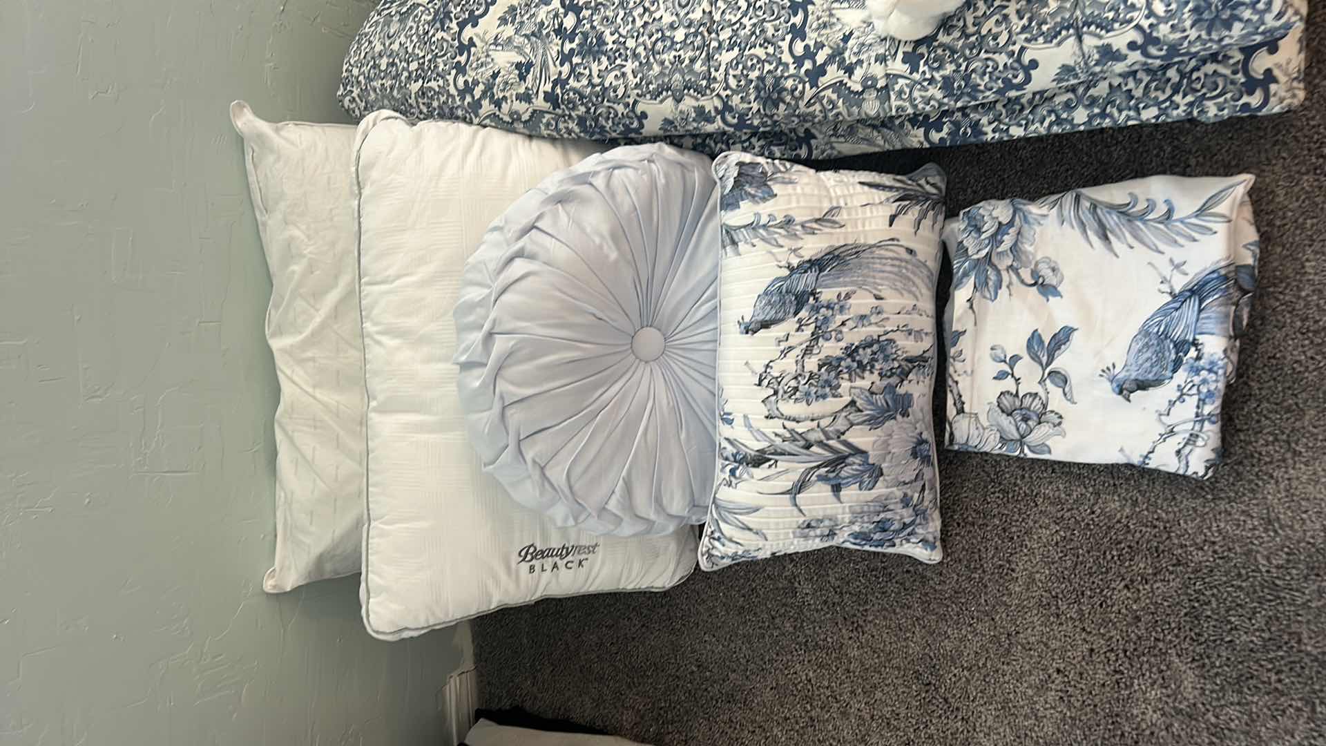 Photo 1 of QUEEN, BEDDING PILLOWS, AND SHAMS